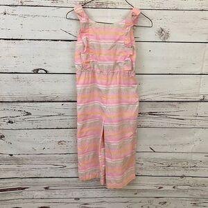 EGG Baby Girls Linen Jumpsuit 3T